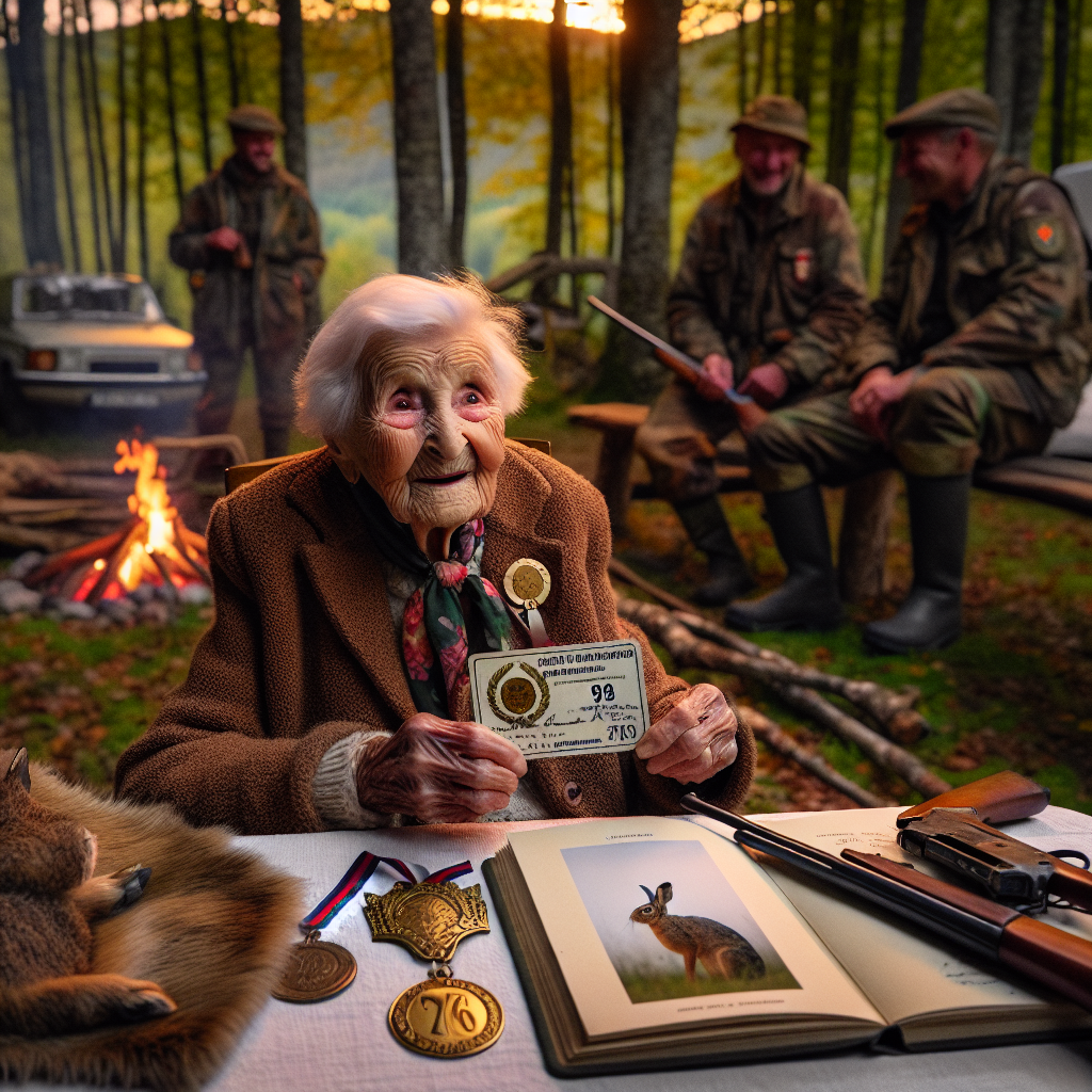 Chasse Hermine Bergès doyenne de 98 ans continue de tirer la palombe en Ariège
