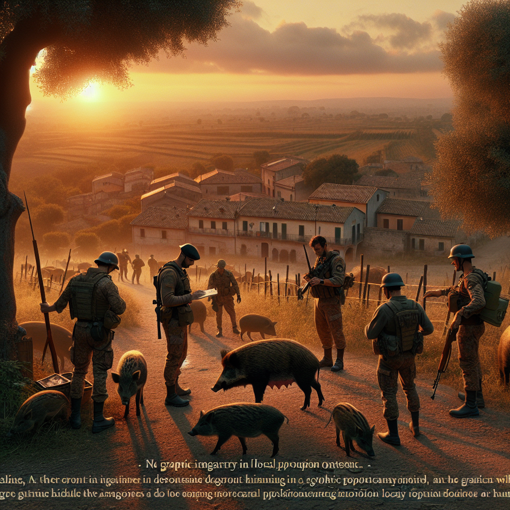 Les militaires italiens mobilisés contre la Peste Porcine Africaine