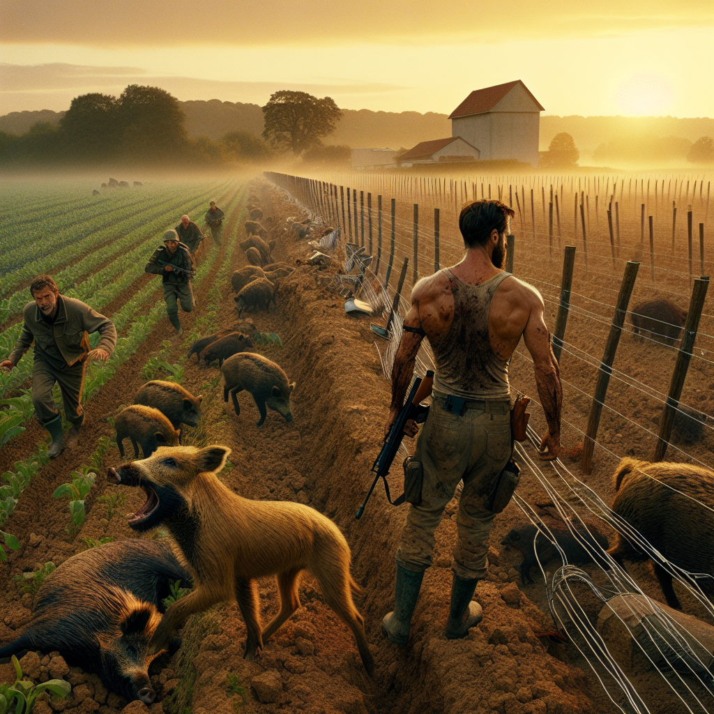 Les sangliers ravagent les champs dans le Soissonnais