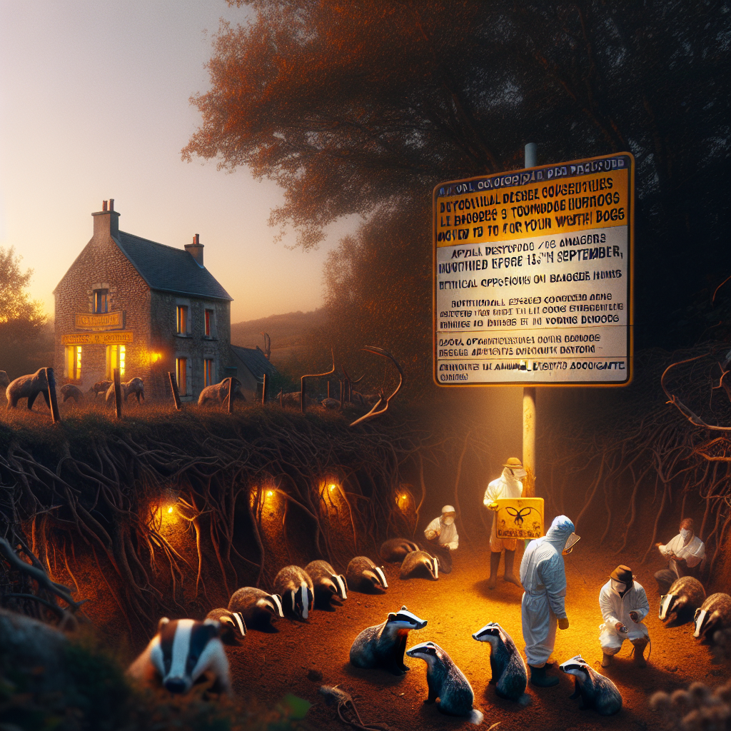 Nièvre Chasse aux Blaireaux Avancée Autorisée