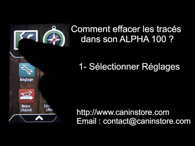 Guide Pratique pour Effacer les Tracés du Garmin ALPHA 100