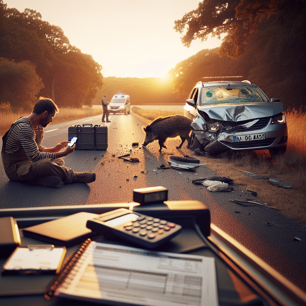 Accident avec un sanglier qui est responsable et qui paie