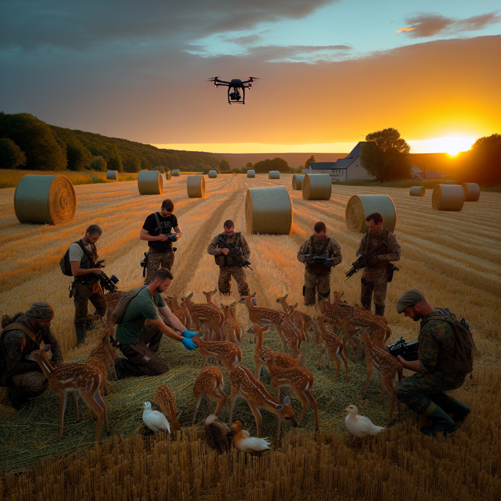 Chasseurs et Technologie Unissent leurs Efforts pour Sauver les Faons dans les Yvelines