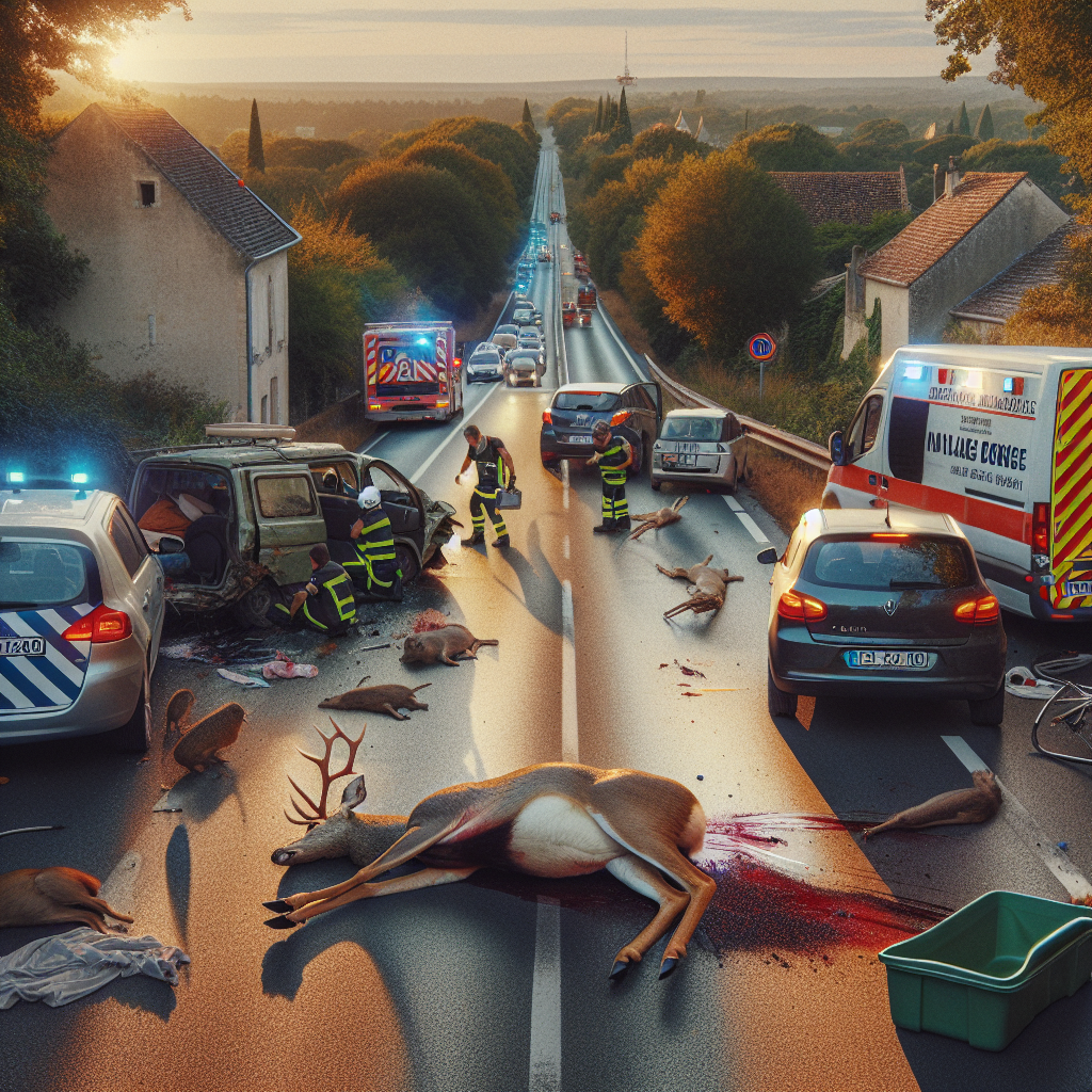 Chevreuil en Dordogne Accident et Conséquences sur la Route