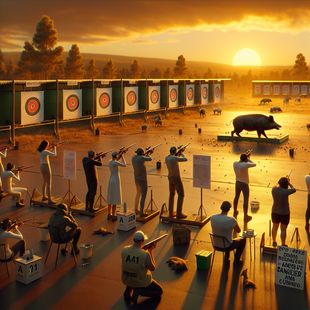 Open de France de sanglier courant au Game Fair 2023