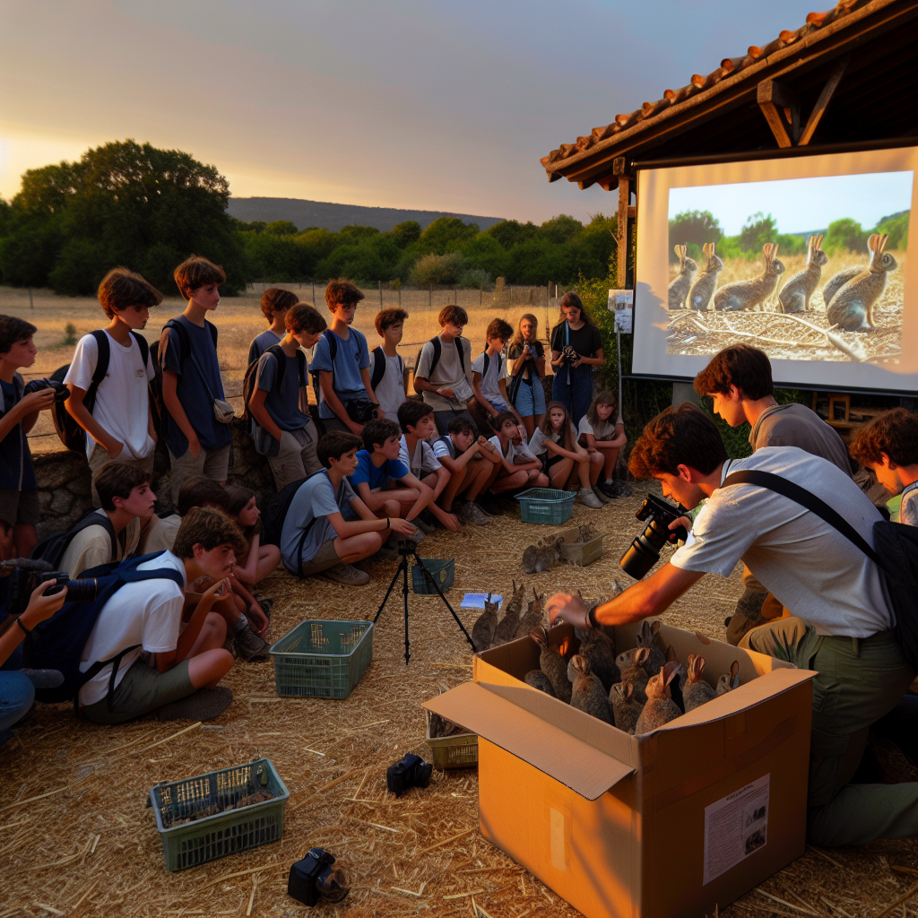 Des écoliers récompensés pour la réintroduction du lapin de garenne avec les chasseurs