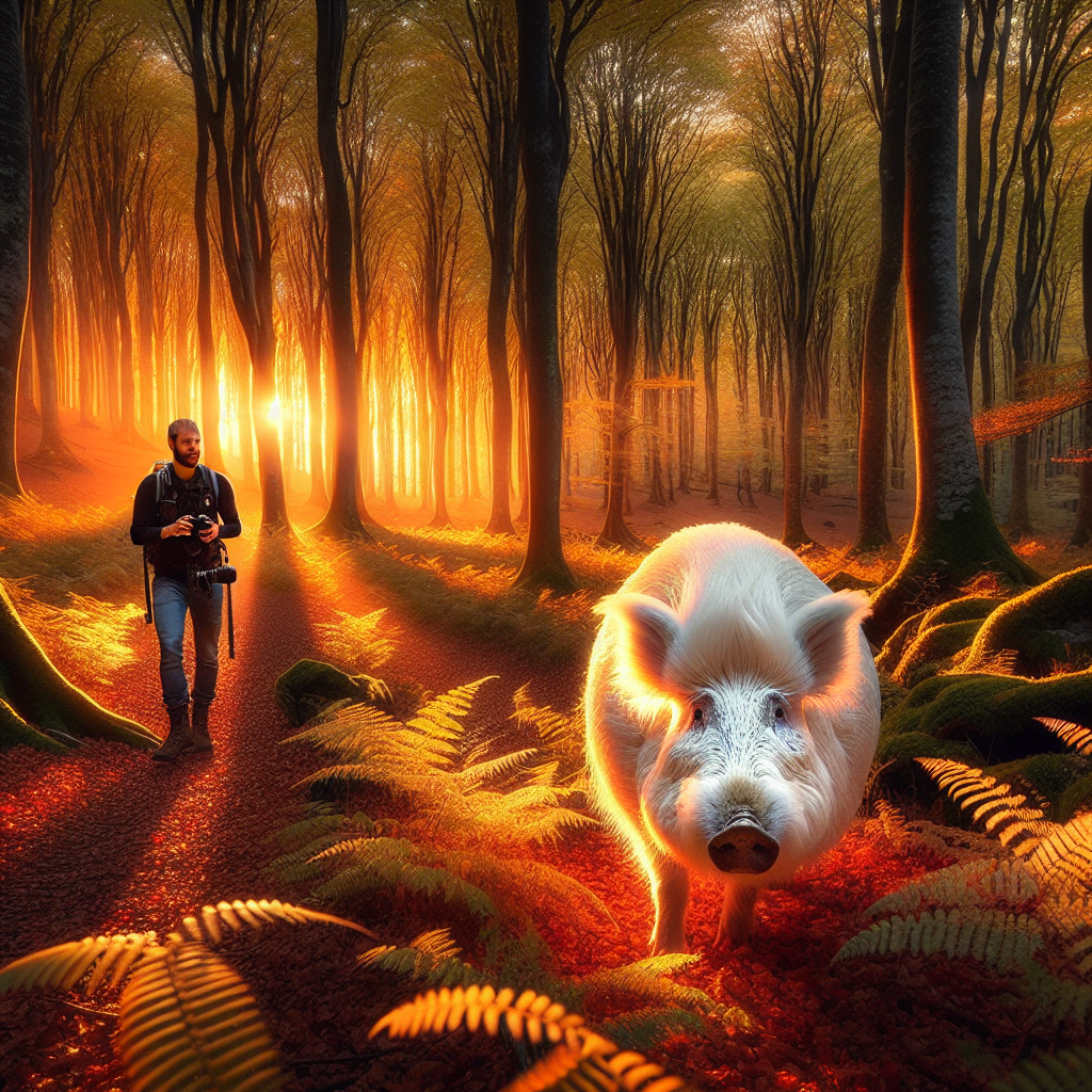 Rencontre d'un Sanglier Blanc dans une Forêt de l'Eure