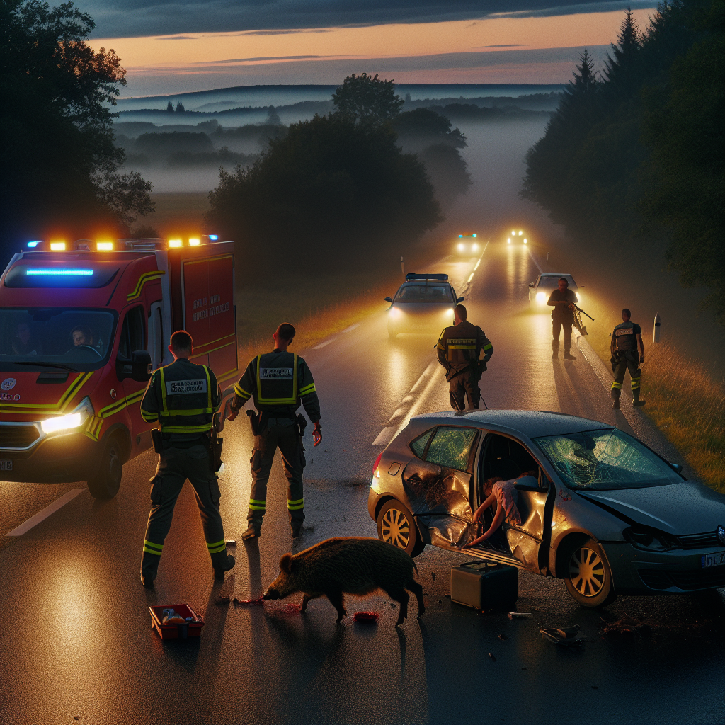 Une voiture percute un sanglier à Leuilly-sous-Coucy