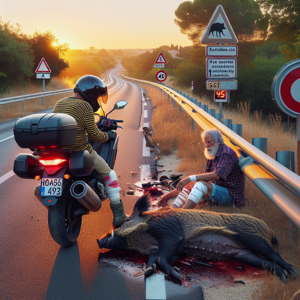 Accident mortel dans le Gard: un motard heurte un sanglier, appel à une meilleure gestion du gibier