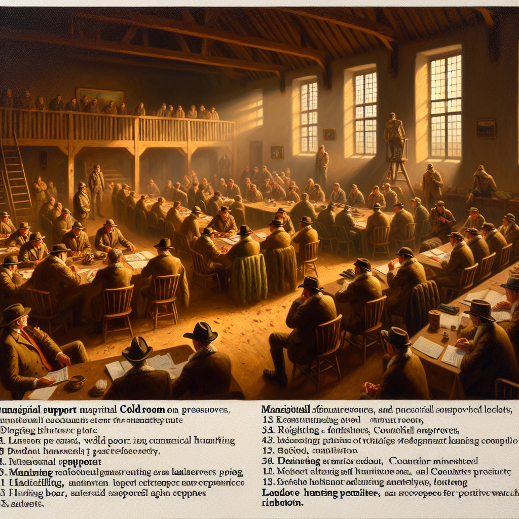 Assemblée générale de la société de chasse à Chabannes des Bois