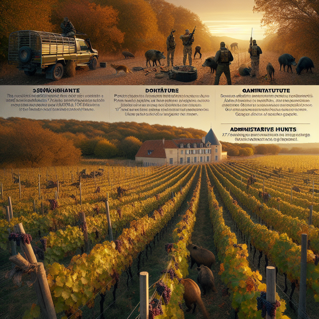 Les chasseurs mobilisés pour protéger les vendanges au domaine Maspiquet