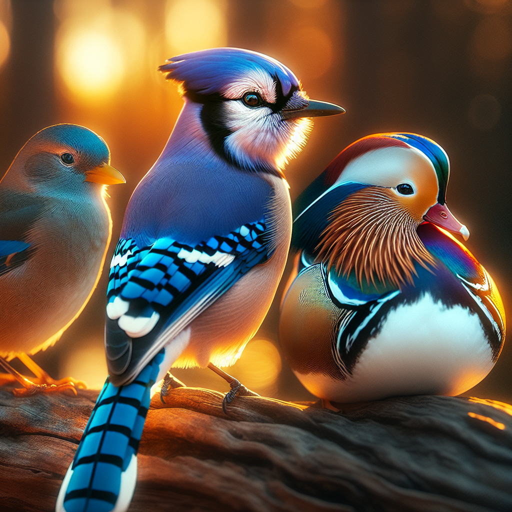 Les plus beaux oiseaux du monde partie 2 le geai bleu le diamant de Gould et le canard mandarin