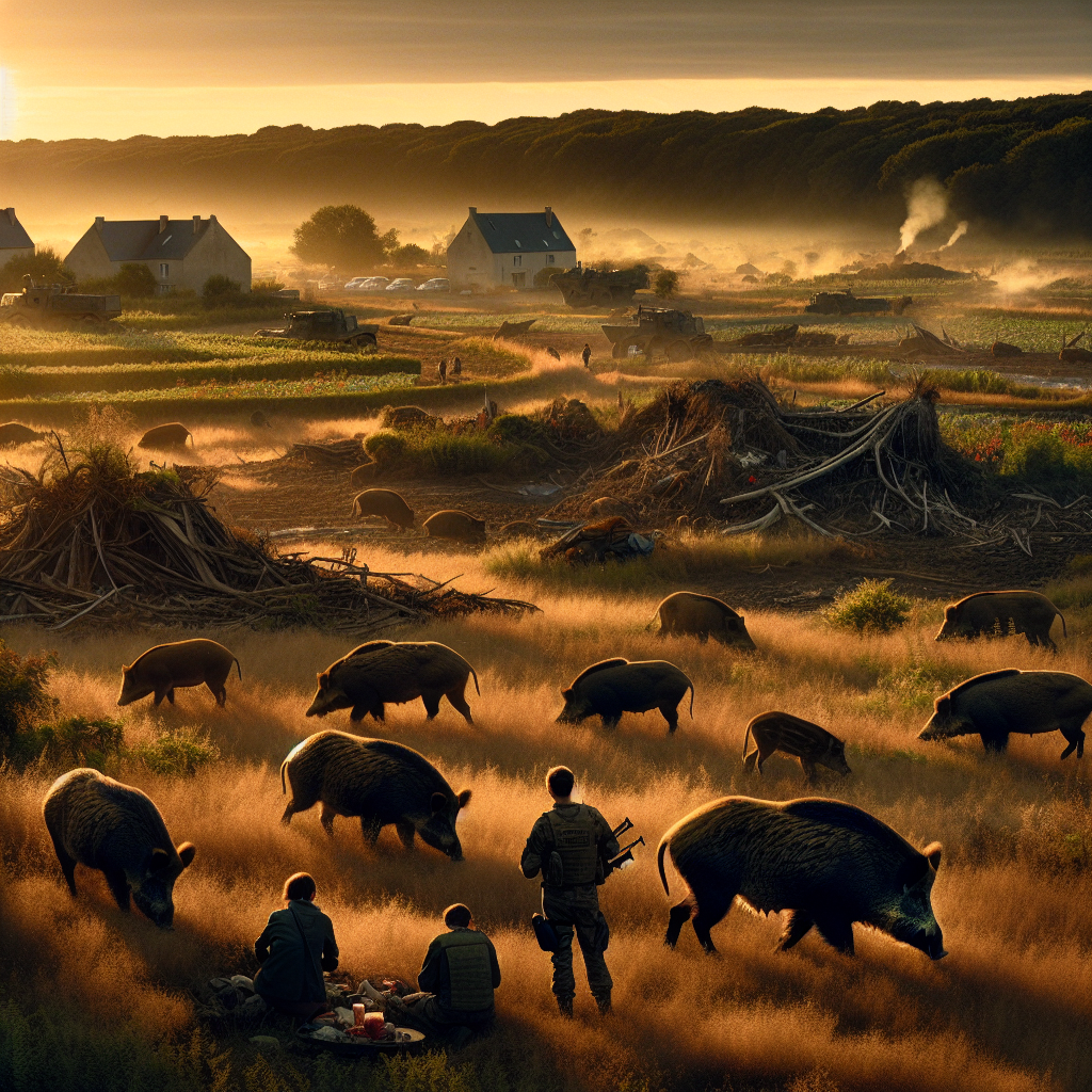 Sangliers dans le Morbihan une menace coûteuse pour les habitants et les chasseurs