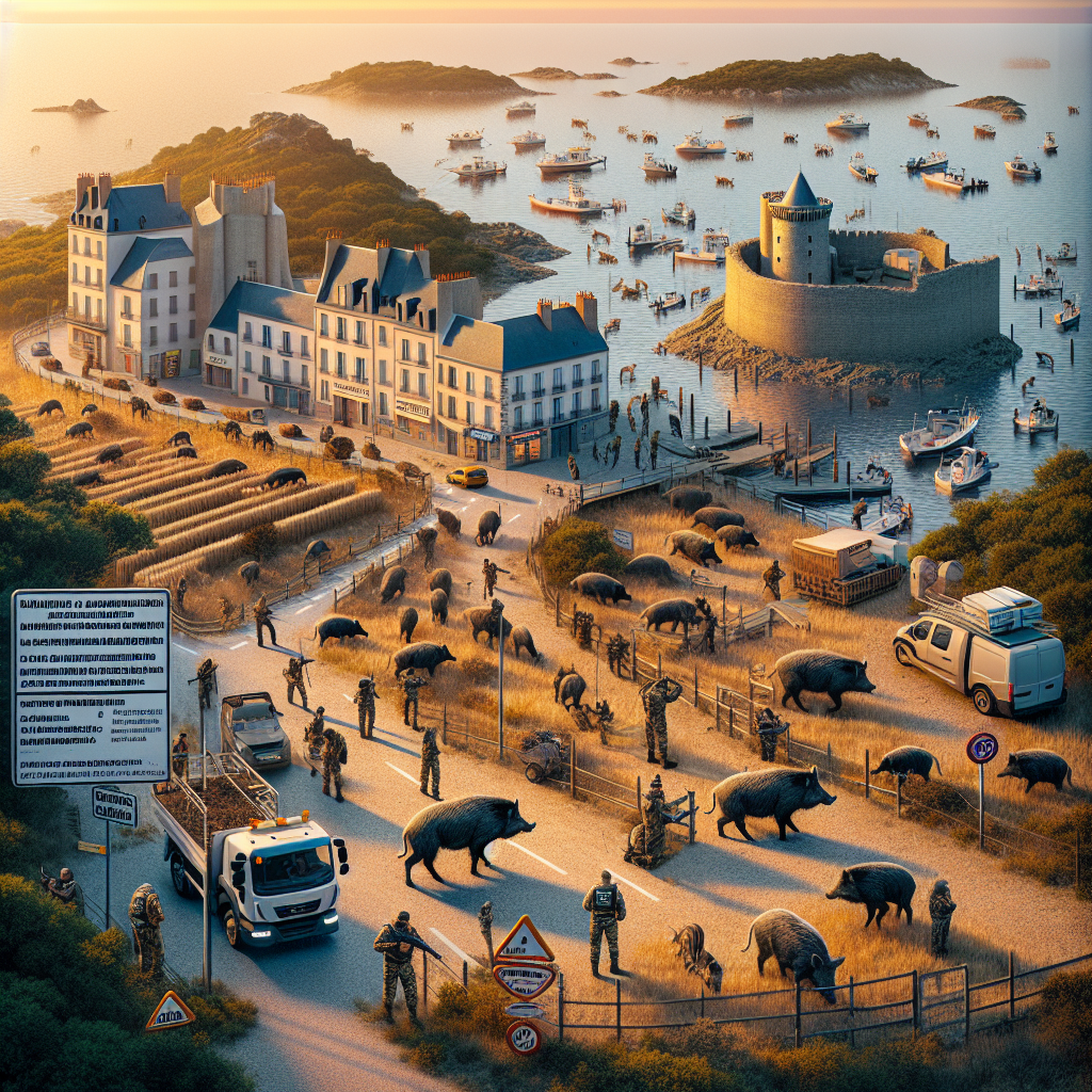 À Carnac chasseurs et commune face aux sangliers