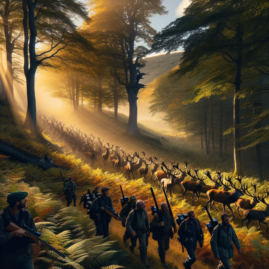 Comptage national des cerfs au Massif Central en octobre 2024
