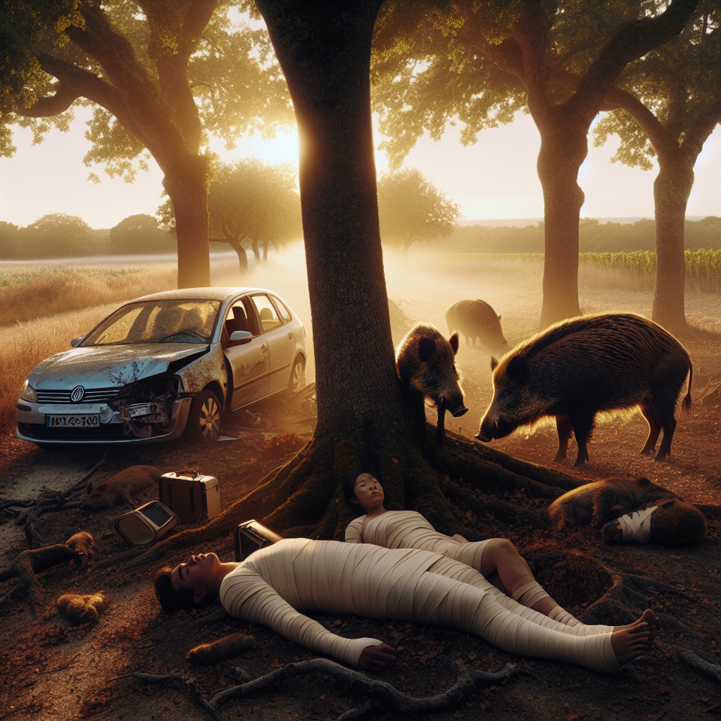 Deux jeunes meurent dans un accident de voiture en présence possible de sangliers