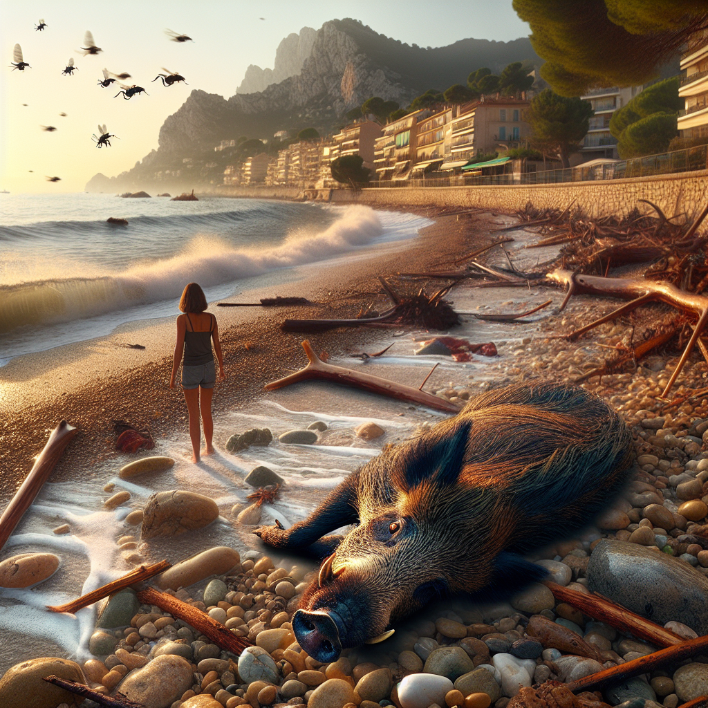 Un sanglier mort retrouvé sur une plage de la Côte d'Azur