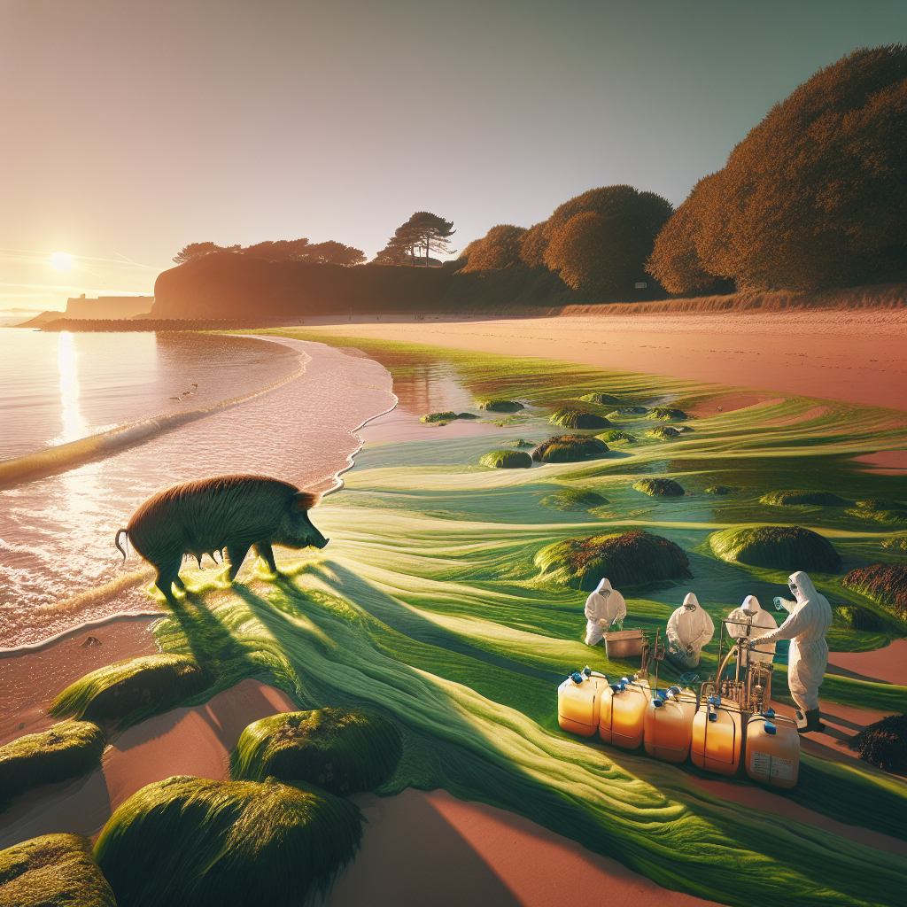 Algue mystérieuse et mort de sangliers en Bretagne