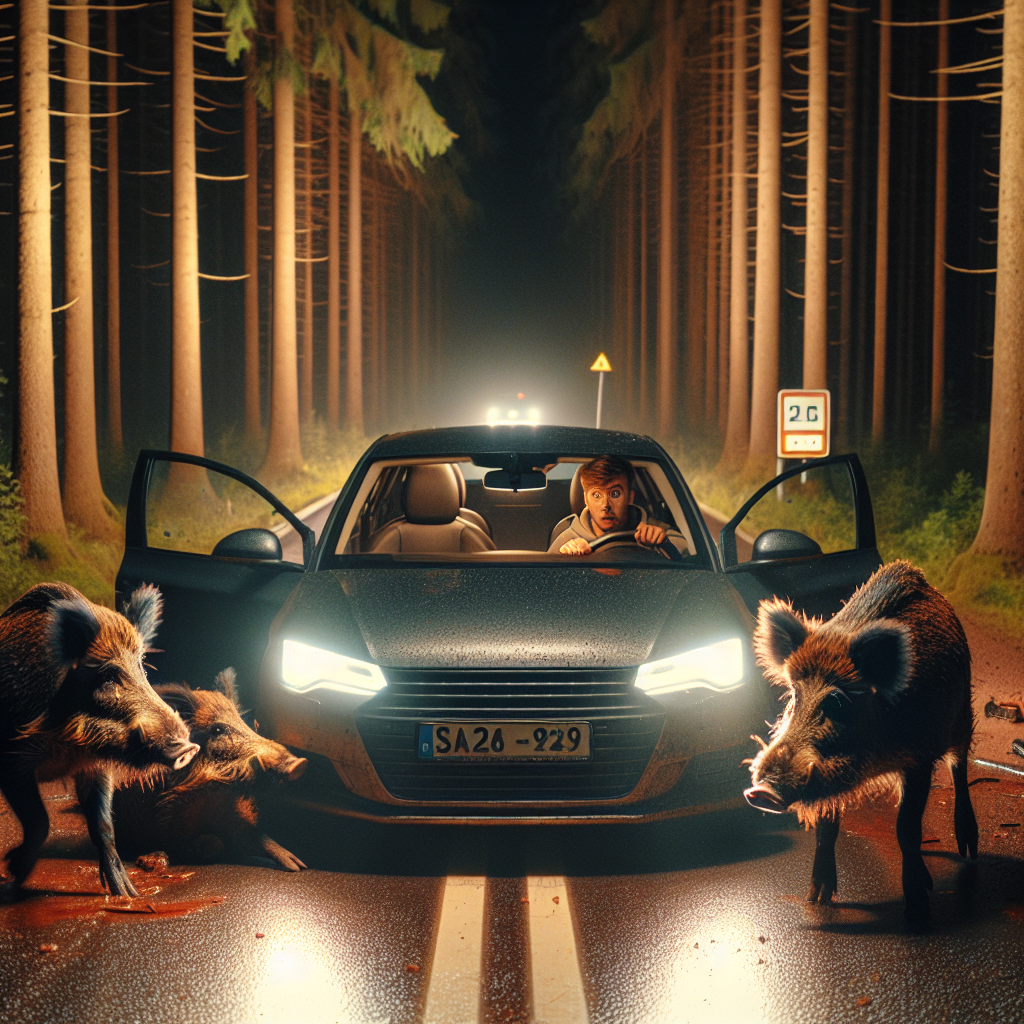 Comment réagir face à un sanglier en voiture